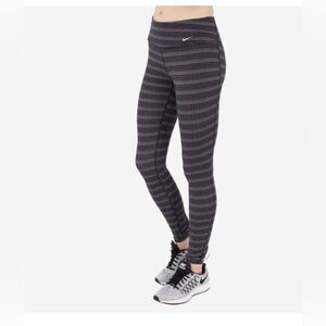 Nike Legend Dri-Fit Womens Large Leggings Zig Zag Dot Tights Running Workout